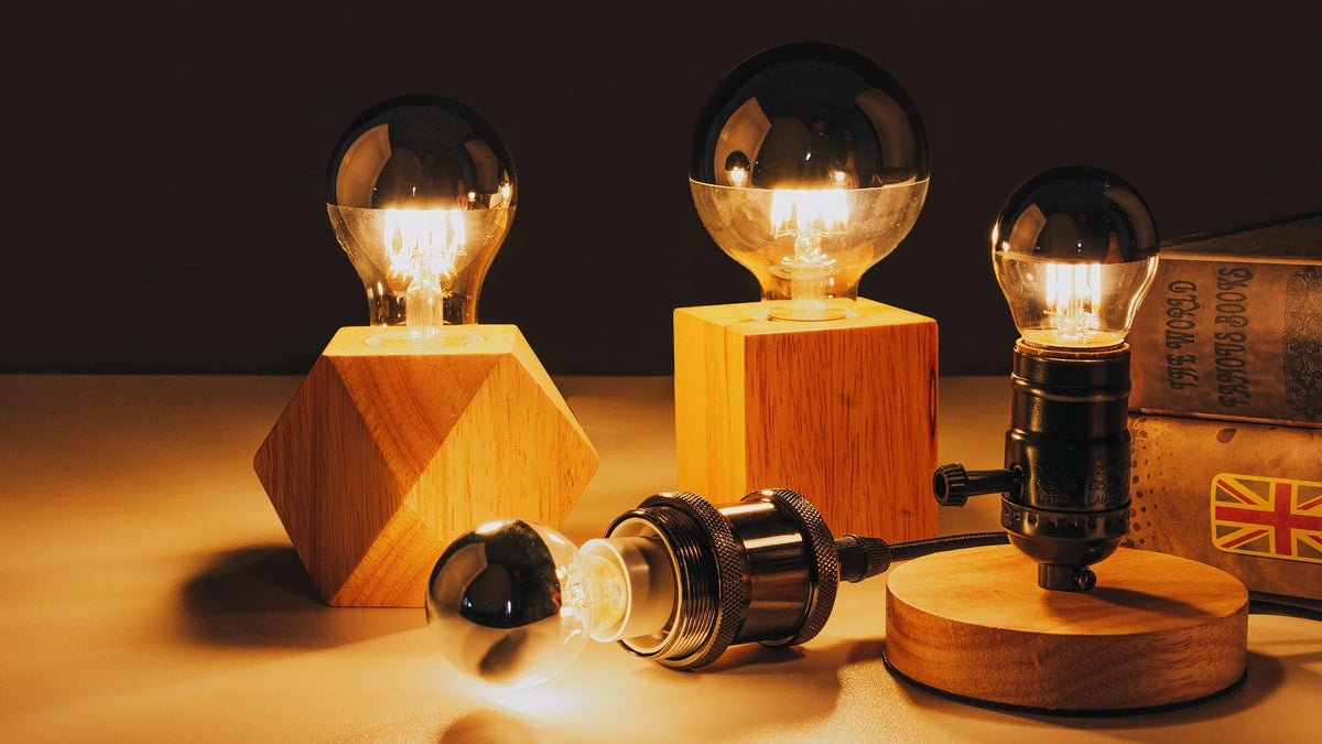 A19 Half Silver Mirror Top Edison LED Filament Bulbs E27 4W 8W 2700K Dimmable, 15 or 25 Pack - Hans Lumiere