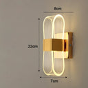 Acrylic Aluminum Wall Bedside Lamp - Hans Lumiere