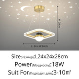 Acrylic Glass Ball Starry Projection LED Ceiling Light - Hans Lumiere