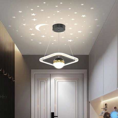 Acrylic Glass Ball Starry Projection LED Ceiling Light - Hans Lumiere