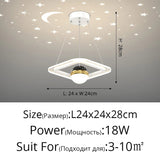 Acrylic Glass Ball Starry Projection LED Ceiling Light - Hans Lumiere