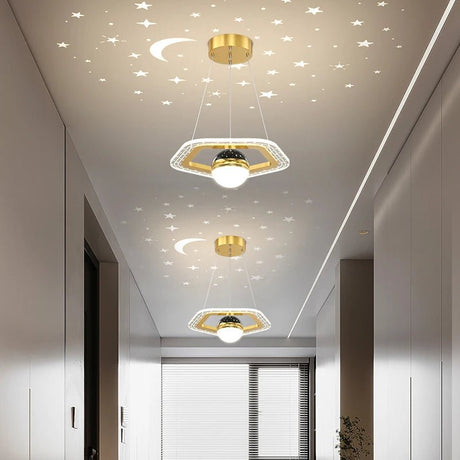 Acrylic Glass Ball Starry Projection LED Ceiling Light - Hans Lumiere