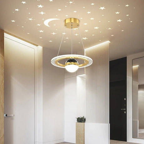 Acrylic Glass Ball Starry Projection LED Ceiling Light - Hans Lumiere