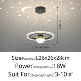 Acrylic Glass Ball Starry Projection LED Ceiling Light - Hans Lumiere