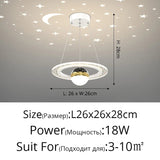 Acrylic Glass Ball Starry Projection LED Ceiling Light - Hans Lumiere