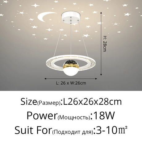 Acrylic Glass Ball Starry Projection LED Ceiling Light - Hans Lumiere