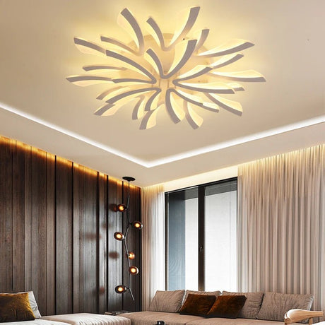 Acrylic LED Ceiling Chandelier With Remote Control - Hans Lumiere