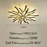 Acrylic LED Ceiling Chandelier With Remote Control - Hans Lumiere