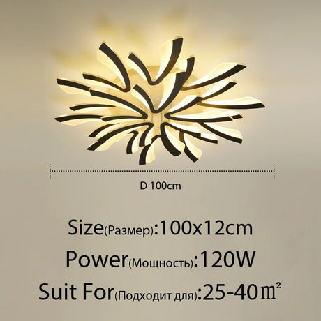 Acrylic LED Ceiling Chandelier With Remote Control - Hans Lumiere