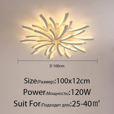 Acrylic LED Ceiling Chandelier With Remote Control - Hans Lumiere