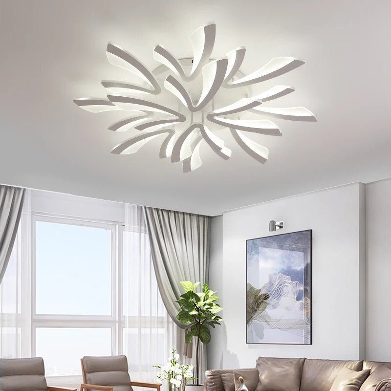 Acrylic LED Ceiling Chandelier With Remote Control - Hans Lumiere