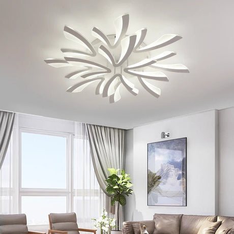 Acrylic LED Ceiling Chandelier With Remote Control - Hans Lumiere