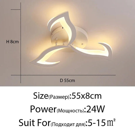 Acrylic LED Ceiling Chandelier With Remote Control - Hans Lumiere