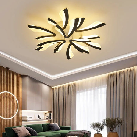 Acrylic LED Ceiling Chandelier With Remote Control - Hans Lumiere