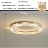 Acrylic LED Dimmable Ceiling Lamp With Remote Control - Hans Lumiere