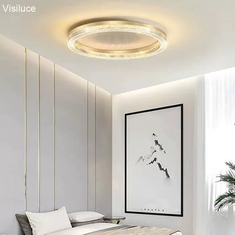 Acrylic LED Dimmable Ceiling Lamp With Remote Control - Hans Lumiere