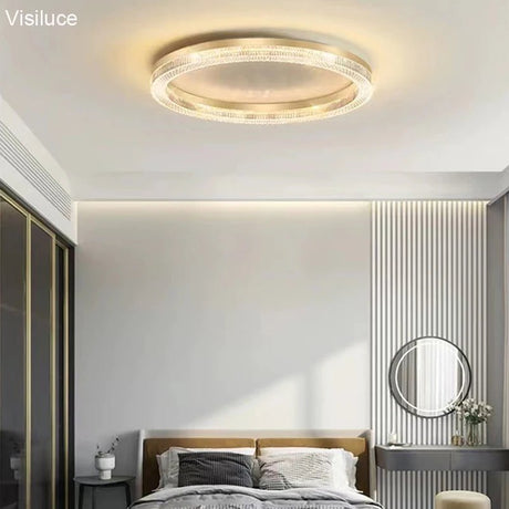 Acrylic LED Dimmable Ceiling Lamp With Remote Control - Hans Lumiere