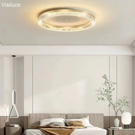 Acrylic LED Dimmable Ceiling Lamp With Remote Control - Hans Lumiere
