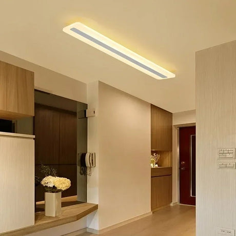 Acrylic Ultra Thin Long Bar LED Ceiling Light - Hans Lumiere