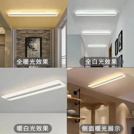 Acrylic Ultra Thin Long Bar LED Ceiling Light - Hans Lumiere