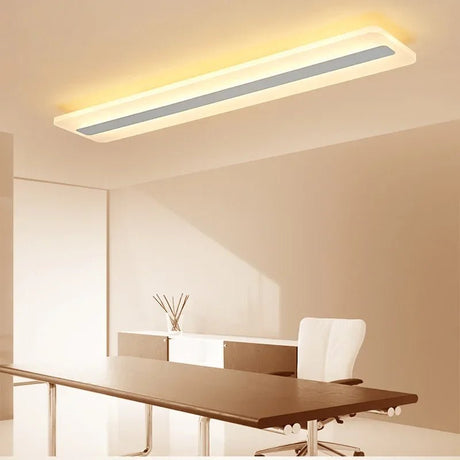Acrylic Ultra Thin Long Bar LED Ceiling Light - Hans Lumiere