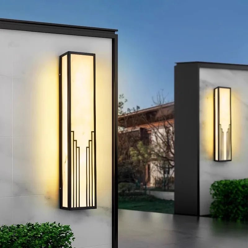 Acrylic Waterproof Marble LED Wall Light - Hans Lumiere