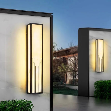 Acrylic Waterproof Marble LED Wall Light - Hans Lumiere