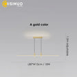 Adjustable Black/Gold Linear Hanging LED Pendant Light - Hans Lumiere
