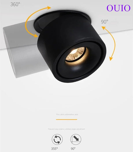 Adjustable Dimmable Recessed COB LED Downlights - Hans Lumiere