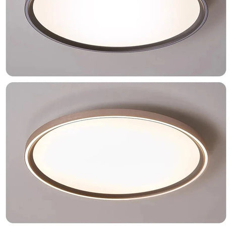 Aluminum Acrylic Ultrathin LED Circle Ring Ceiling Light - Hans Lumiere