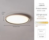 Aluminum Acrylic Ultrathin LED Circle Ring Ceiling Light - Hans Lumiere
