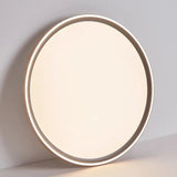Aluminum Acrylic Ultrathin LED Circle Ring Ceiling Light - Hans Lumiere