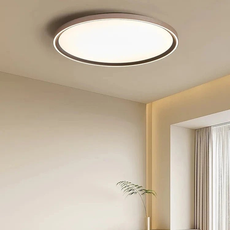 Aluminum Acrylic Ultrathin LED Circle Ring Ceiling Light - Hans Lumiere