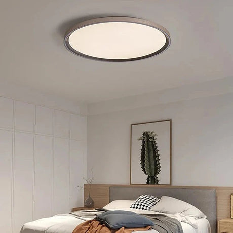 Aluminum Acrylic Ultrathin LED Circle Ring Ceiling Light - Hans Lumiere