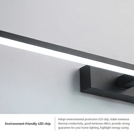 Aluminum Bathroom Bath Mirror Line LED Lamp - Hans Lumiere