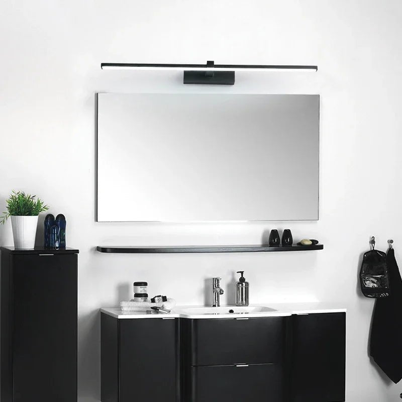 Aluminum Bathroom Bath Mirror Line LED Lamp - Hans Lumiere