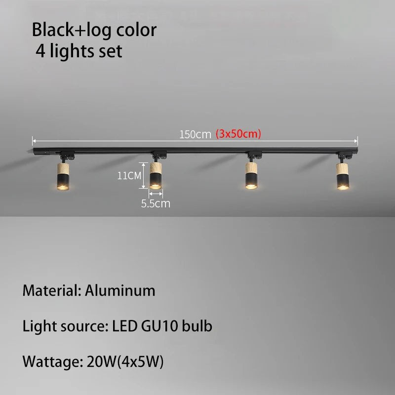 Aluminum COB LED Track Lights - Hans Lumiere