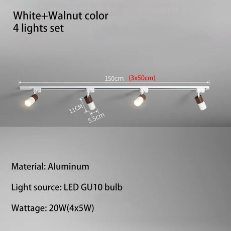 Aluminum COB LED Track Lights - Hans Lumiere