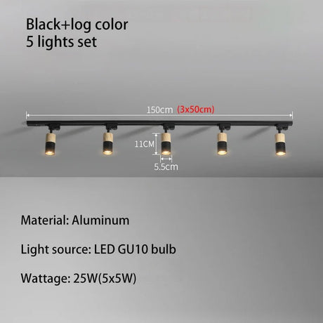 Aluminum COB LED Track Lights - Hans Lumiere