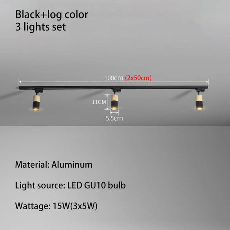 Aluminum COB LED Track Lights - Hans Lumiere