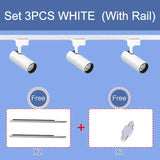 Aluminum LED Track Light 3 Color Rainbow Hill Spotlight - Hans Lumiere