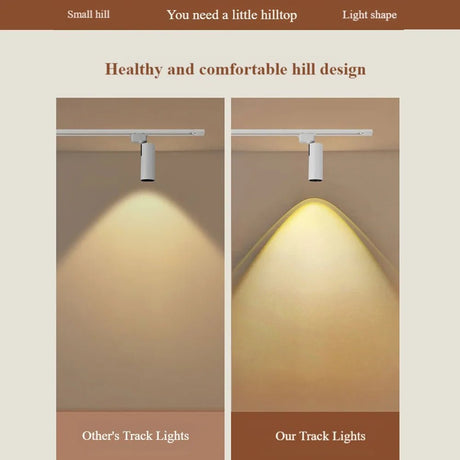 Aluminum LED Track Light 3 Color Rainbow Hill Spotlight - Hans Lumiere