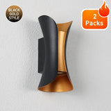 Aluminum LED Wall Sconce 12W, IP65 Waterproof Outdoor Indoor Light - Hans Lumiere