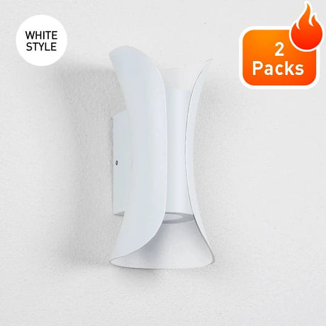 Aluminum LED Wall Sconce 12W, IP65 Waterproof Outdoor Indoor Light - Hans Lumiere