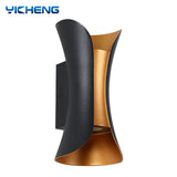 Aluminum LED Wall Sconce 12W, IP65 Waterproof Outdoor Indoor Light - Hans Lumiere