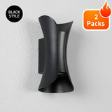 Aluminum LED Wall Sconce 12W, IP65 Waterproof Outdoor Indoor Light - Hans Lumiere