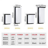 Aluminum Outdoor Wall LED Lighting Fixture - Hans Lumiere
