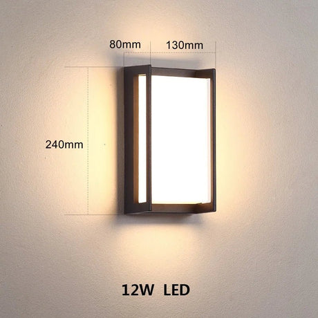 Aluminum Outdoor Wall LED Lighting Fixture - Hans Lumiere