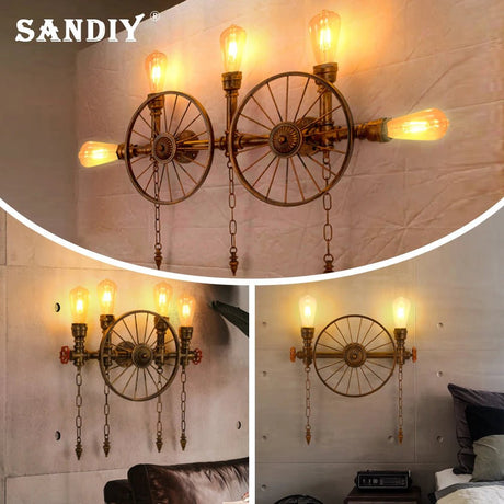 American Industrial Style Vintage Wall Sconce - Hans Lumiere