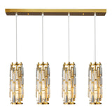 American Luxury Crystal Iron Dropping Pendant Lamp - Hans Lumiere
